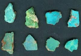 Natural turquoise in its raw state.