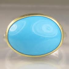Sleeping Beauty turquoise ring ($1295) from www. carusetta.com 